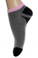 Ponožky - farebný pás biele a šedé