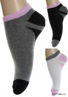 Ponožky - farebný pás čierne