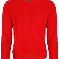 TOMMY HILFIGER SWEATERS C-NECK RED