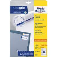 AVERY ZWECKFORM universal labels 48.5x25.4mm white 1000 pieces