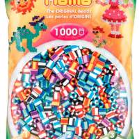 HAMA Fuse Beads Midi - striped mix 1000 beads (6 colors)