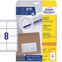 AVERY ZWECKFORM universal labels 97x67.7mm white 200 pieces