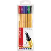 STABILO Fineliner point 88 88/6 0.4 mm assorted colors 6 pcs./pack.