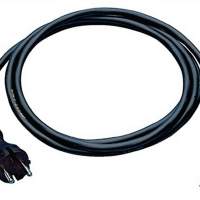 Connecting cable H05RN-F 2x1.5mm2 L.5m with black contour plug