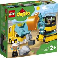 LEGO® DUPLO® excavator and truck
