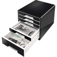 Leitz drawer box CUBE 5 drawers black