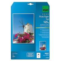 Sigel photo paper IP663 DIN A4 125g bright white 25 sheets/pack.