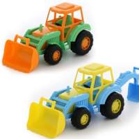 Outdoor active tractor with front loader, assorted, 1 piece