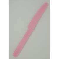 Amscan 10 robusti coltelli in plastica rosa lunghezza 17 cm larghezza 2,0 cm party