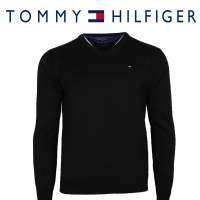 Tommy Hilfiger V-Neck Pullover Schwarz